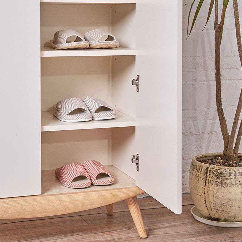 斯品家居 泊系列鞋柜 卧室客厅白蜡木置物柜子图片
