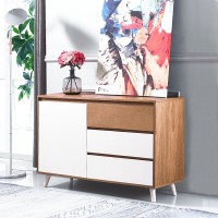 斯品家居 大容量门厅柜 简约实木玄关储物柜五斗柜