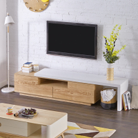 斯品家居 格斯电视柜客厅可伸缩储物置物柜