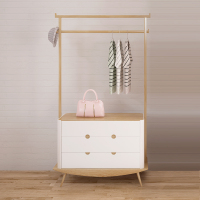 斯品家居 泊系列斗柜挂衣柜小户型储物衣柜衣帽架