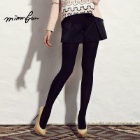 MIRRORFUN秋冬新款 百搭宽松a廓型立体感收褶修身显瘦阔腿短裤女