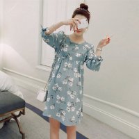 格缇妃 ぶ 孕妇连衣裙中长款春装宽松大码打底衫春夏5106