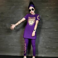 格缇妃 ぶ1022夏季 新款韩版显瘦短袖T恤+休女裤 女运动套装