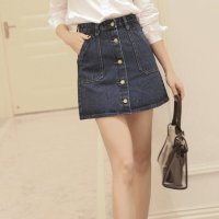格缇妃 ぶ春装新款女装2016韩版包臀牛仔短裙半身裙子915#
