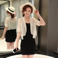 格缇妃 ぶ735# 2016雪纺外搭开衫短款薄夏季女防晒空调衫外套