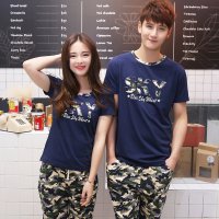 格缇妃 δ924#夏装沙滩韩版短袖t恤海边休闲修身班服套装