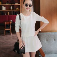 格缇妃 δ2015秋装韩版套装女时尚套裙大码修身长袖连衣裙宝F523_619_35