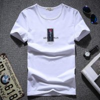 格缇妃 ぶ 夏季新品男装修身T恤休闲时尚男士短袖t恤男T恤6817#