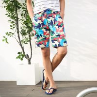 格缇妃 ぶ 2016迷彩短裤五分裤沙滩裤男装宽松休闲夏季新款 K472