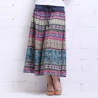 格缇妃 ぶ2016民族风半身裙中长款连衣裙牛仔裙1881