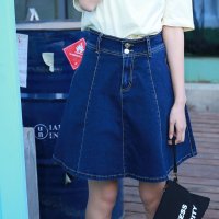 格缇妃 ぶ 2016新款 高腰百搭牛仔半身裙一步裙 6886#