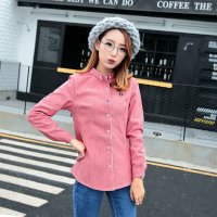 格缇妃 ぶ 2016新款OL衬衣女长袖修身打底衫379#