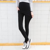 格缇妃 ぶ701 孕妇打底裤韩版黑白高弹修身显瘦时尚铅笔小脚裤