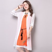 格缇妃 ぶ 韩版女修身披肩两件套长袖连衣裙套装裙女装8116#