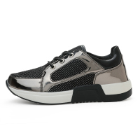 女生厚底增高鞋网面透气运动休闲鞋潮流时尚户外旅游鞋女