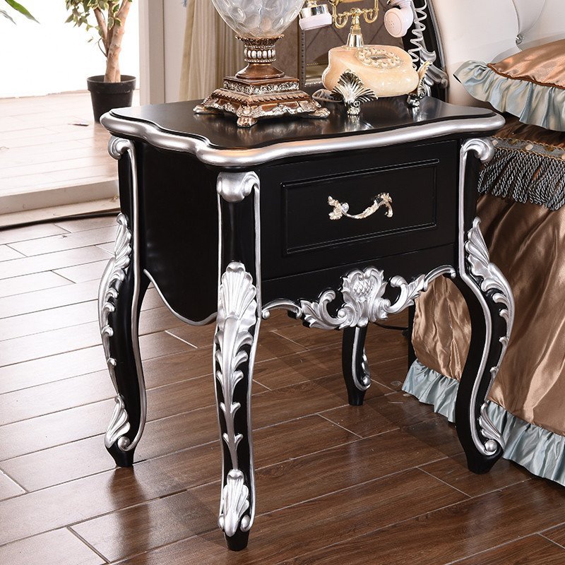 永旭家具 欧式床头柜 实木床头柜 简约床头柜 新古典家具8801