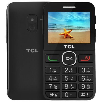 TCL 121 移动联通2G老年人手机 双卡双待 大字体 支持语音播报 收音机外放（黑色）