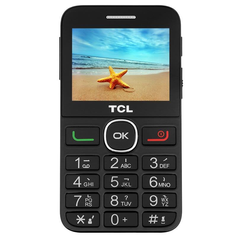 TCL 121 移动联通2G老年人手机 双卡双待 大字体 支持语音播报 收音机外放（黑色）图片