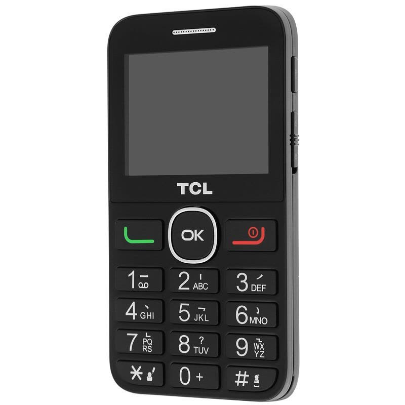 TCL 121 移动联通2G老年人手机 双卡双待 大字体 支持语音播报 收音机外放（黑色）图片
