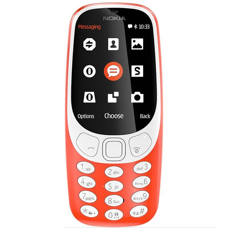 现货 诺基亚/NOKIA 3310 移动/联通GSM 双卡双待手机 老人机备用机 复刻版新款 红色