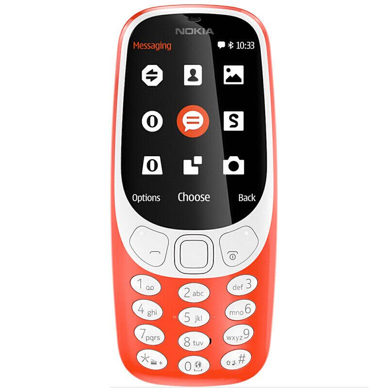 现货 诺基亚/NOKIA 3310 移动/联通GSM 双卡双待手机 老人机备用机 复刻版新款 红色图片