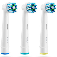 博朗BRAUN欧乐B(Oral-b) EB50-3 电动牙刷头 多角度清洁型牙刷头 三支装