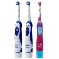 BRAUN博朗欧乐B DB4010电动牙刷套装（干电式 DB4010成人电动牙刷*2+DB4510K儿童电动牙刷*1）