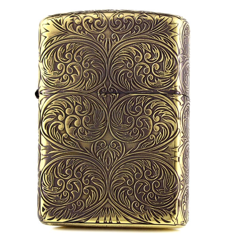 芝宝 Zippo 品牌打火机阿拉伯花纹美国原装芝宝zippo防风打火机珍藏版盔甲五面加工深雕阿拉伯花纹古铜 价格图片品牌报价 苏宁易购劲炎礼品专营店