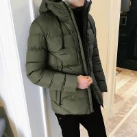 LEEVIRHINO大码男装冬季新品商务休闲中青年加厚保暖男士棉衣男士立领棉服男士外套男纯色百搭时尚潮款衣服李维犀牛