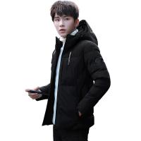 LEEVIRHINO大码男装冬季新品商务休闲中青年加厚保暖男士棉衣男士毛领连帽中长款棉服男士外套男时尚潮款衣服李维犀牛