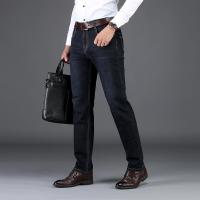 2021秋冬男士牛仔裤 男士商务宽松直筒弹力牛仔裤长裤子款李维犀牛LEEVIRHINO-ZT-12
