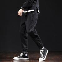 LEEVIRHINO2021秋冬新款男士牛仔裤日系哈伦直筒潮流时尚宽松百搭哈伦裤长裤-4李维犀牛