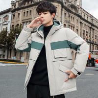 李维犀牛(LEEVIRHINO)2021男装冬季新款男士羽绒服男加厚保暖连帽时尚百搭舒适休闲中青少年男士时尚羽绒服