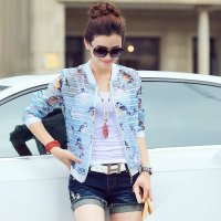 沫沫依莉 2016春夏季防晒衣女长袖超薄透气防晒服防紫外线皮肤衣短外套