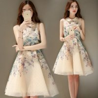 沫沫依莉 2016新款春夏韩版连衣裙显瘦修身显瘦气质优雅
