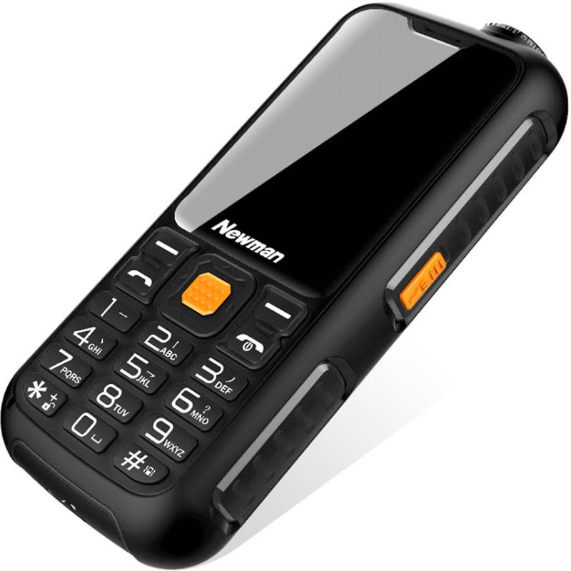 纽曼（Newman）C9 直板按键三防户外老人手机 可当充电宝 大字大声备用机【双卡双待移动卡专用】（黑色）图片