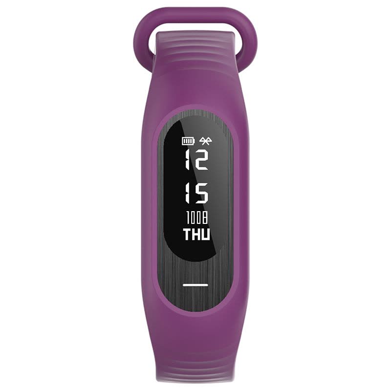 仓库B15P 安卓苹果血压心率睡眠监测智能防丢手环 来电显示提醒计步防水运动计步记录触控手表 紫色图片