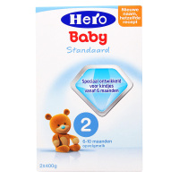 荷兰Hero Baby 2段婴幼儿牛奶粉 (6-10个月) 800g 原装进口