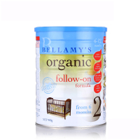 原装进口 澳洲bellamys贝拉米有机奶粉2段 6-12月 900g
