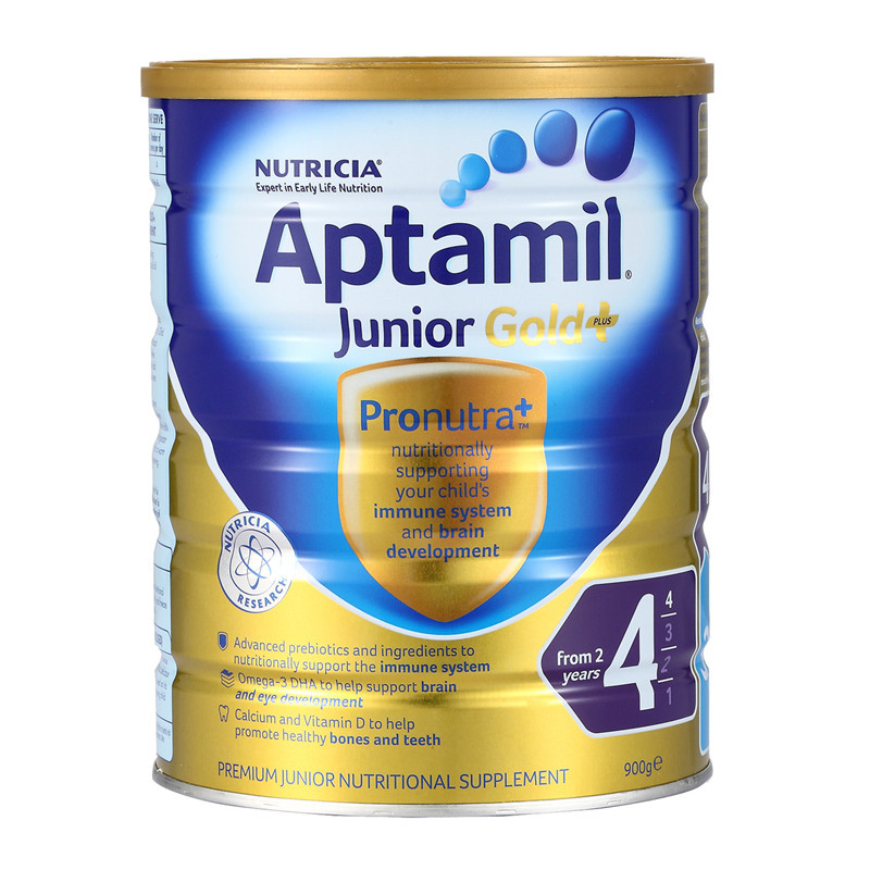 原装进口澳洲爱他美金装纽迪希亚nutricia4段牛奶粉2岁以上900g