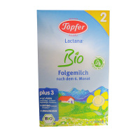 原装 德国进口Topfer特福芬有机婴儿奶粉2段600g 保税区发货