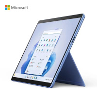 [套餐1]微软Surface Pro 9 二合一平板电脑 英特尔Evo 超能轻薄本 12代酷睿i5 16G 256G 宝石蓝 时尚商务轻薄笔记本平板电脑 超窄边框触屏 商务