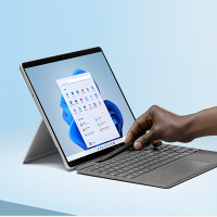 微软Surface Pro8 11代酷睿i3 8G+128G 亮铂金 13英寸超窄边框触屏 时尚轻薄商务笔记本 平板电脑二合一 商用版