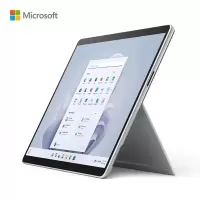 微软Surface Pro 9 二合一平板电脑 英特尔Evo 超能轻薄本 SQ3 16G 256GB 亮铂金 时尚商务轻薄笔记本平板电脑 超窄边框触屏 商务 单主机