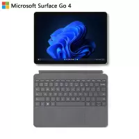 [配原装亮铂金键盘]微软Surface Go4 N200 8G+128G 二合一平板电脑 亮铂金 10.5英寸高色域触屏 平板笔记本电脑 人脸识别 商用版