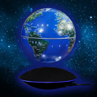 MUKUN沐坤 磁悬浮地球仪6寸创意欧式发光自转开张业礼物品办公室桌面摆件