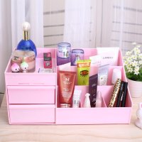抽屉式化妆品收纳盒大号创意桌面首饰盒收纳盒