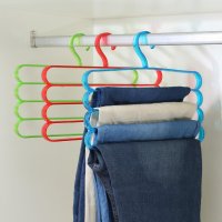简约风四层整理领带架干湿两用多功能收纳裤架 3只装