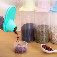 2.5L厨房杂粮收纳盒 塑料五谷储物盒收纳储物罐 3只装