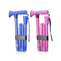 RealLife乐来福 RL-C01折叠手杖 波浪形防滑手柄 户外登山杖 徒步登山手杖